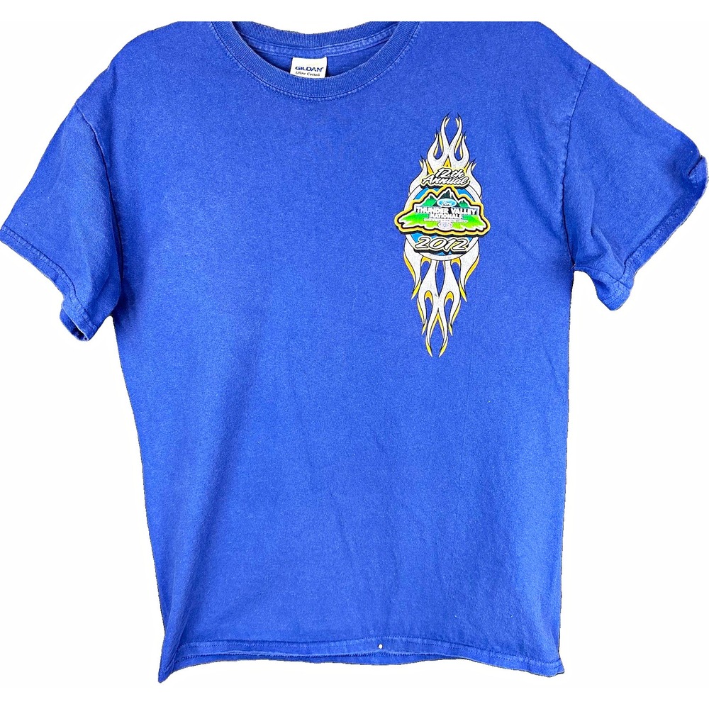 Gildan Blue T-Shirt M Ford Thunder Valley Nationals 2012 Bristol TN NHRA